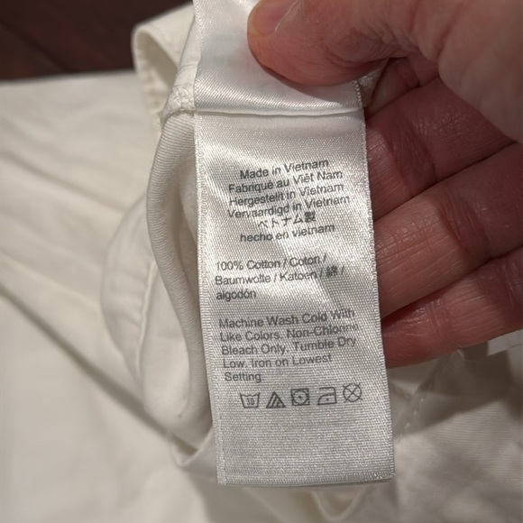 J Crew Reimagined white slouchy boyfriend chino petite pants - Picture 8 of 10